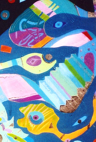 Acrylic Paintings – Journey of a Thousand Miles Detail 2
